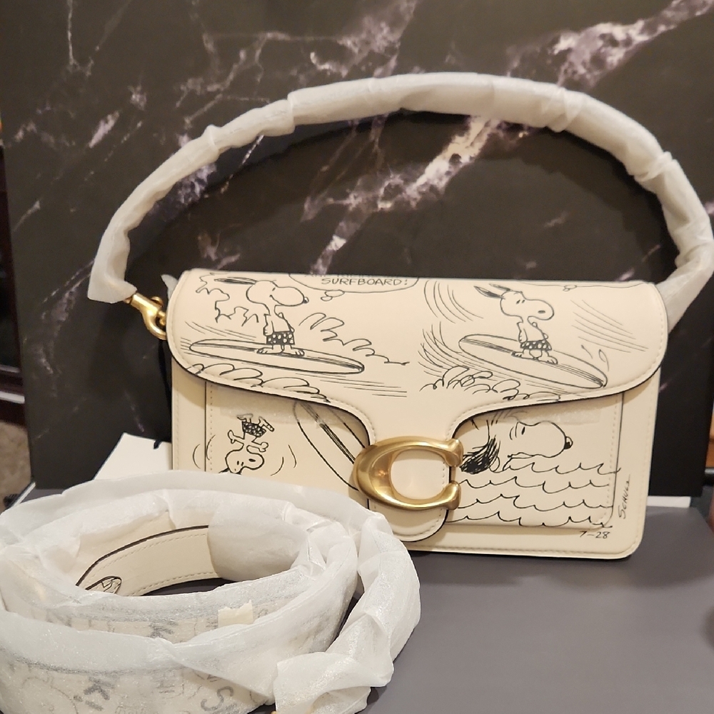 Coach X Peanuts Tabby Bag 26 -Two-Way NWT